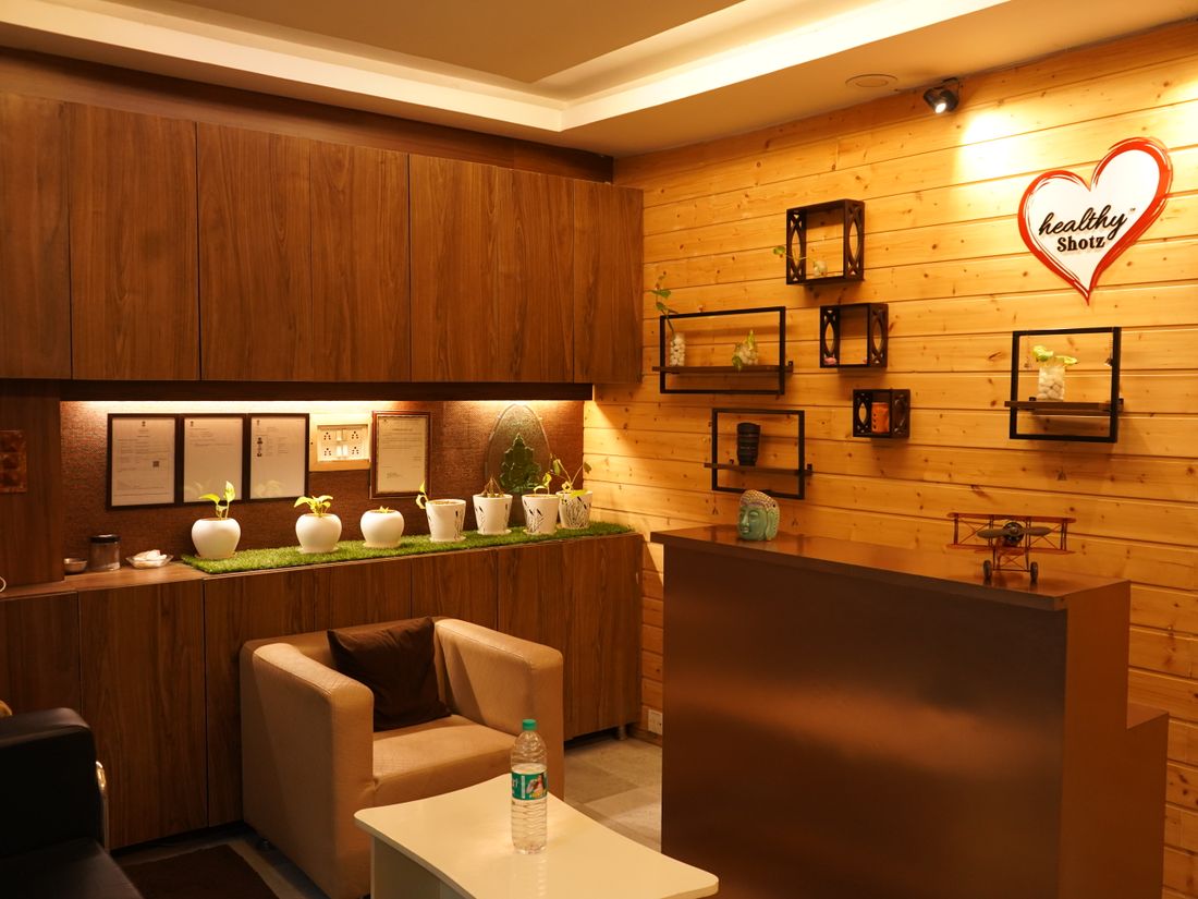 A warm, welcoming reception area